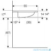 Geberit Vitalis Umywalka bez barier 55 cm 501.541.01.1